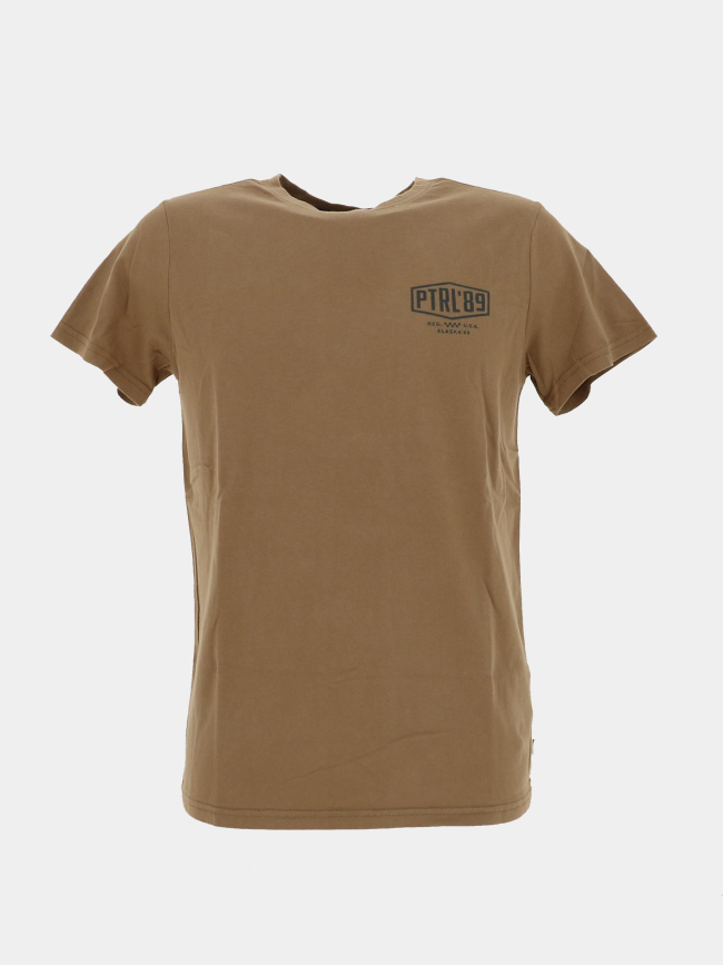 T-shirt classic logo marron homme - Petrol Industries