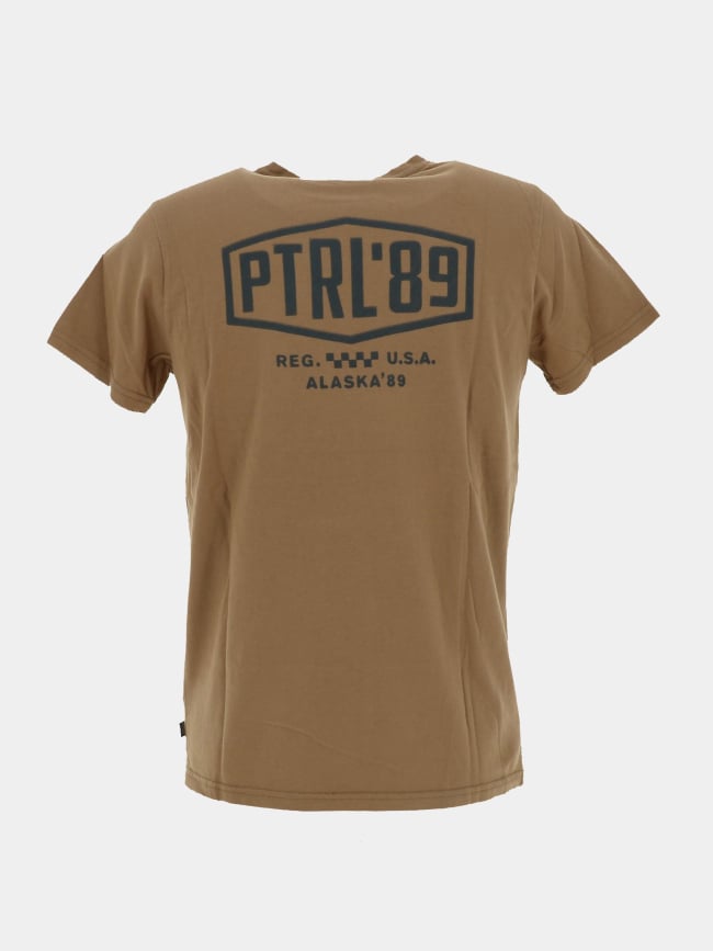 T-shirt classic logo marron homme - Petrol Industries