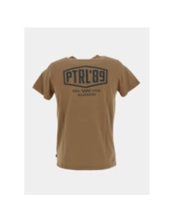 T-shirt classic logo marron homme - Petrol Industries