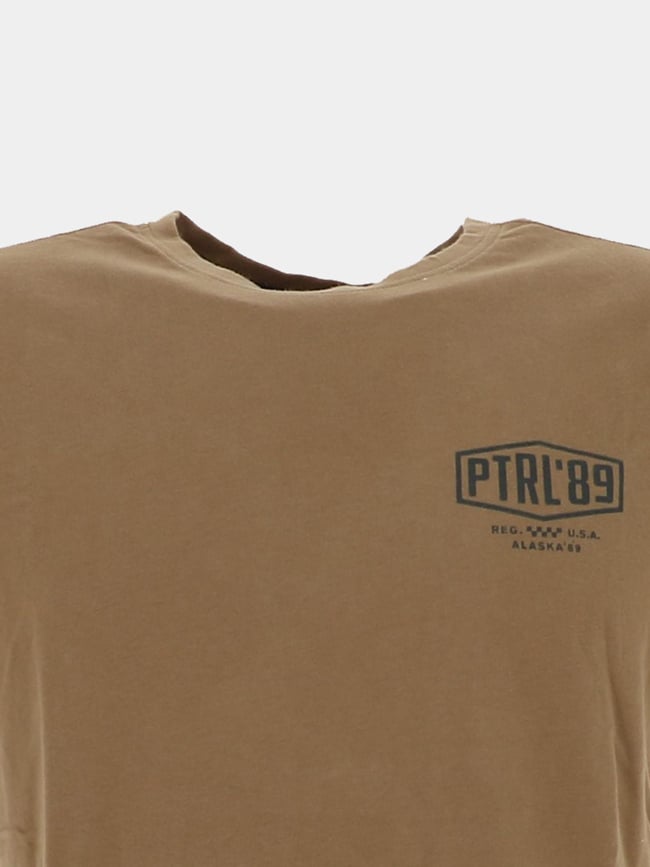 T-shirt classic logo marron homme - Petrol Industries