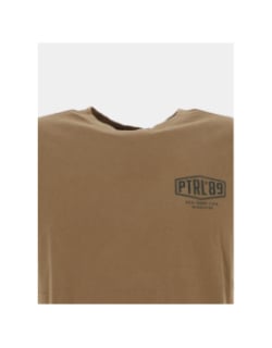 T-shirt classic logo marron homme - Petrol Industries