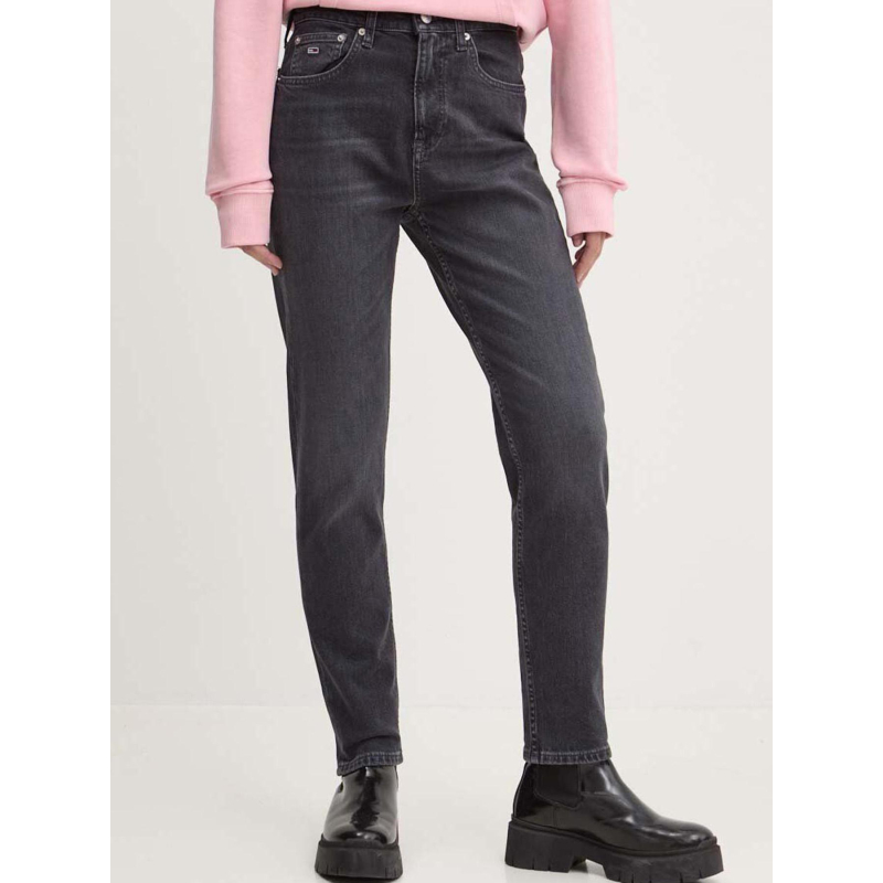 Jean slim izzie taille haute noir femme - Tommy Jeans