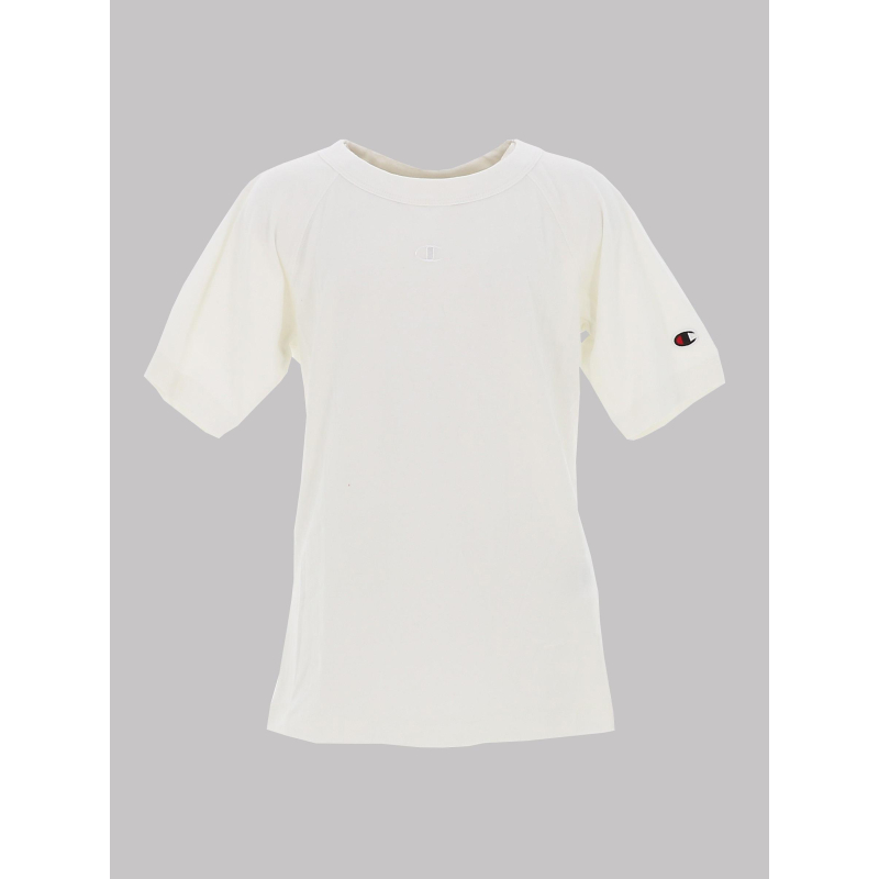 T-shirt crewneck fitted blanc femme - Champion