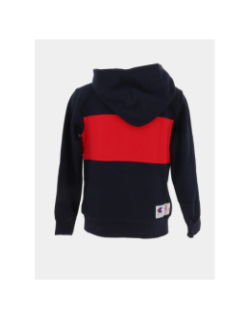 Sweat à capuche bleu marine et rouge enfant - Champion