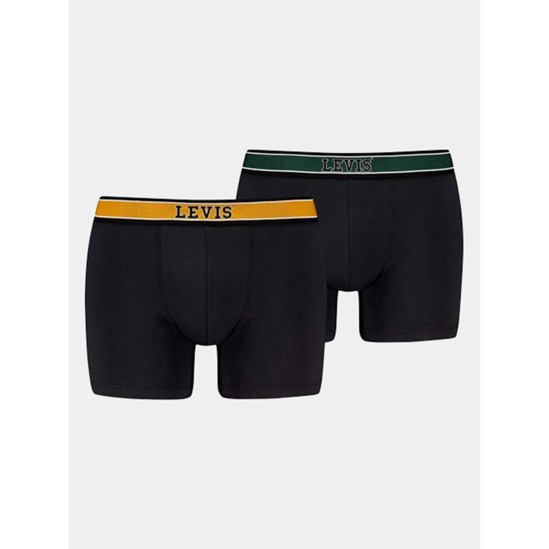 Pack 2 boxers colleagic logo noir homme - Levi's