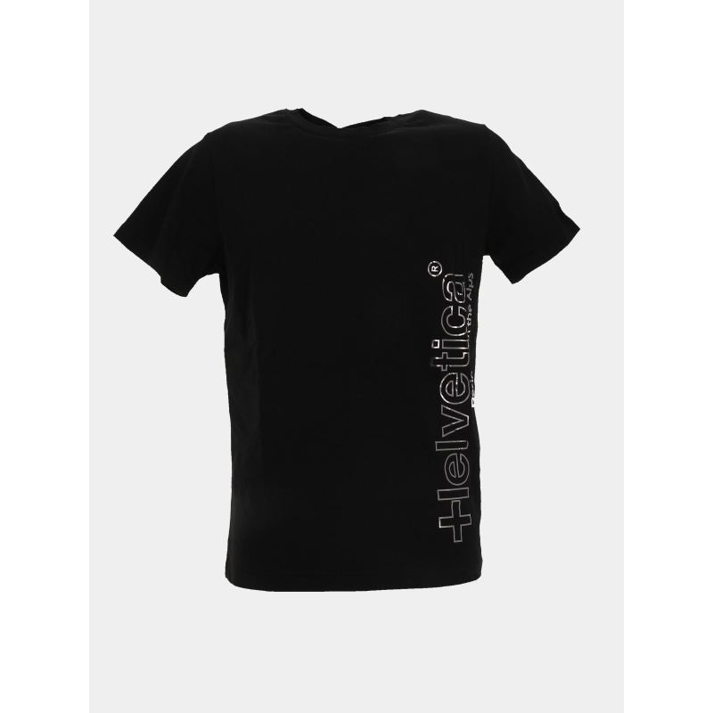 T-shirt hunter noir homme - Helvetica