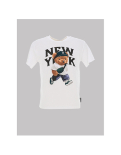 T- shirt bambo new york blanc enfant - Le Temps Des Cerises