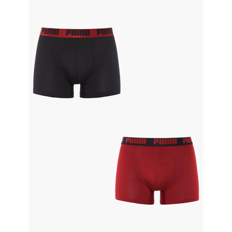 Pack 2 boxers everyday basic noir rouge homme - Puma