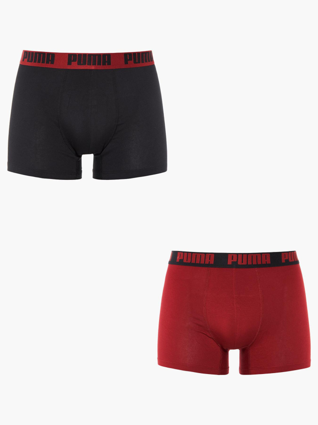 Pack 2 boxers everyday basic noir rouge homme - Puma