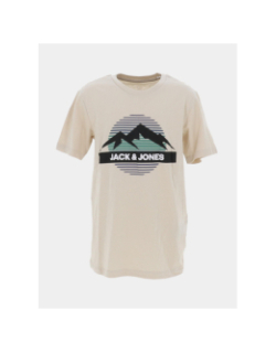 T-shirt jjpeak beige enfant - Jack & Jones