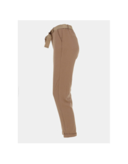 Pantalon loose tapered kaya beige femme - Vero Moda