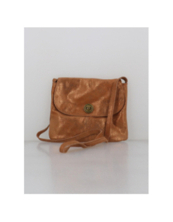 Sac bandoulière pctotally large marron femme - Pieces