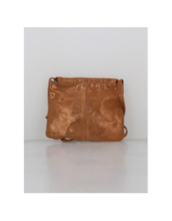 Sac bandoulière pctotally large marron femme - Pieces