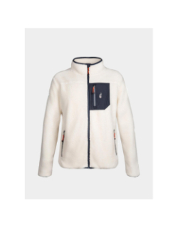 Veste polaire sherpa sikou blanc bleu marine homme - Aulp