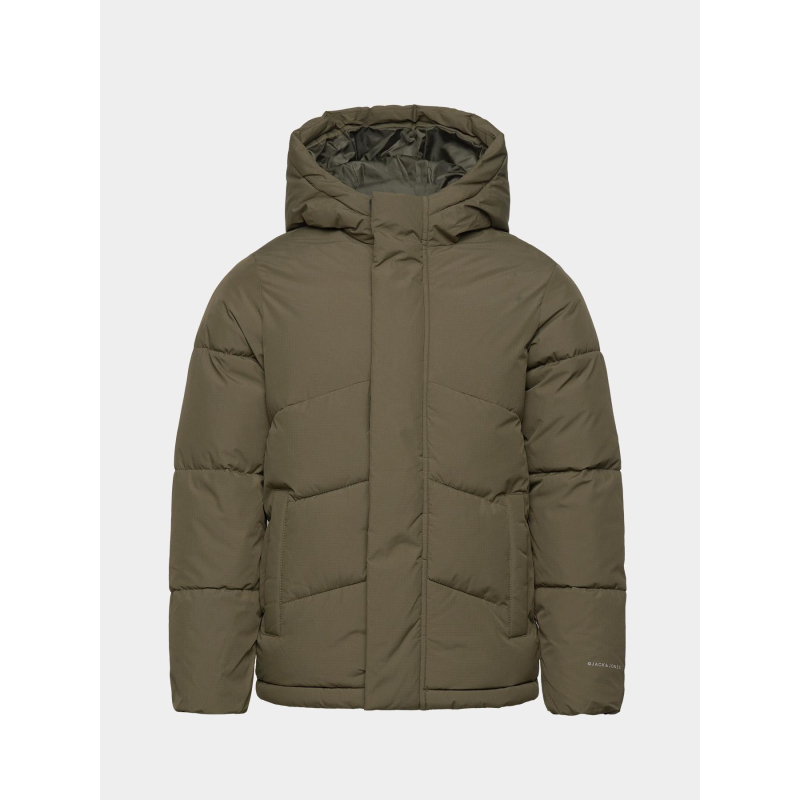 Doudoune world puffer kaki garçon - Jack & Jones