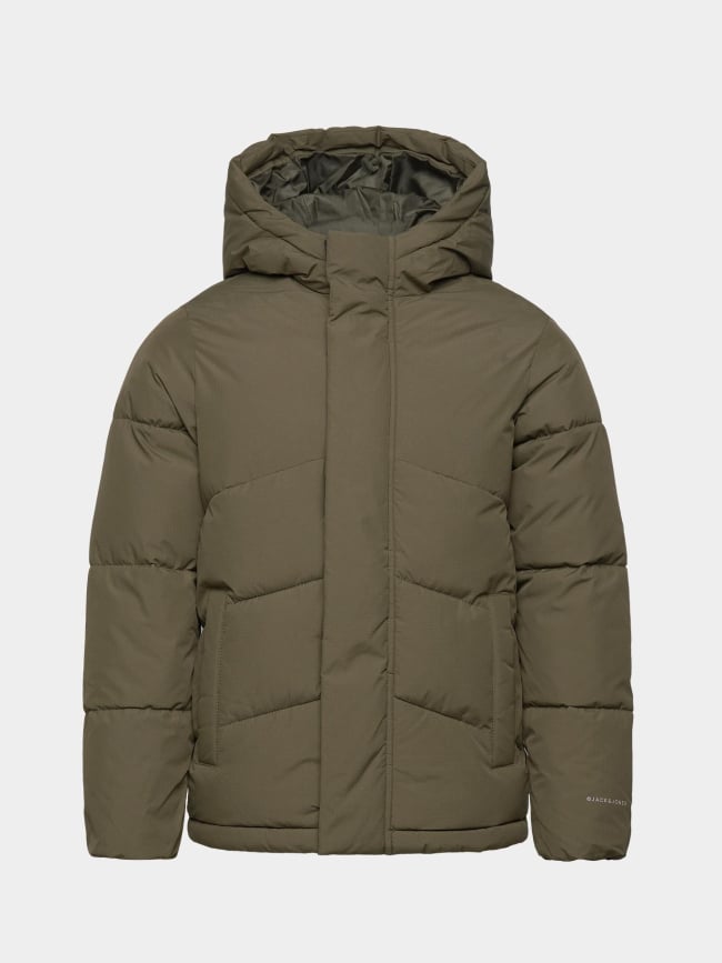 Doudoune world puffer kaki garçon - Jack & Jones