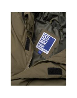 Doudoune world puffer kaki garçon - Jack & Jones