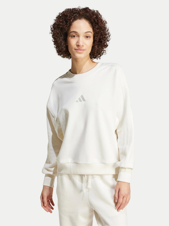 Sweat ample all szn blanc femme Adidas wimod