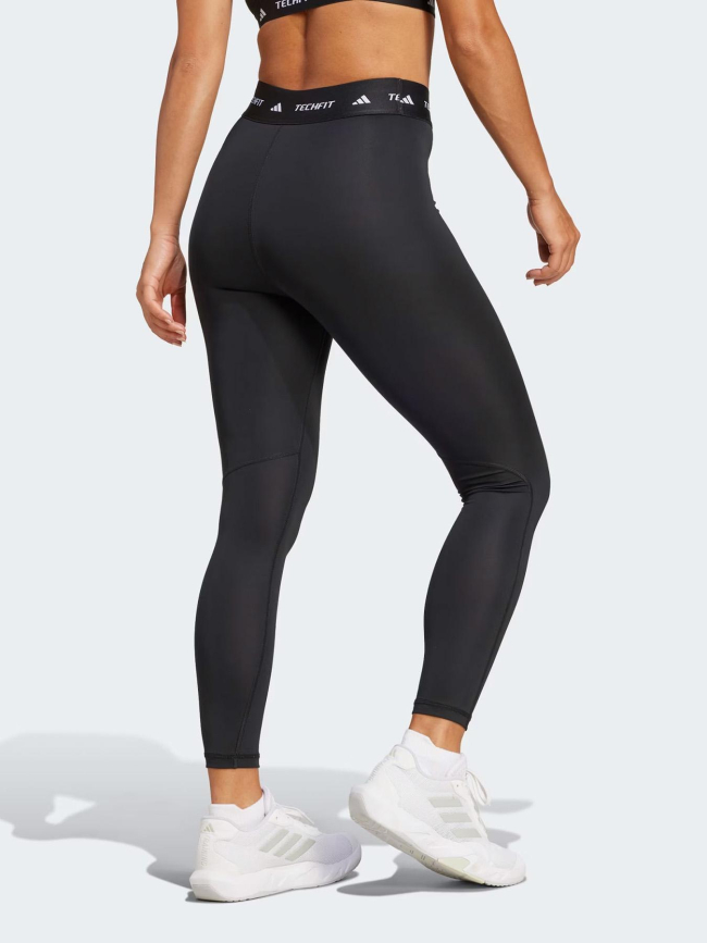 Legging de sport techfit 7/8 noir femme - Adidas