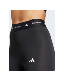 Legging de sport techfit 7/8 noir femme - Adidas