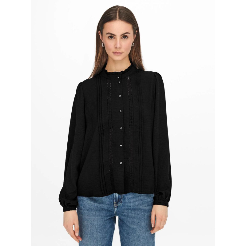 Chemise ellis à manche longue noir femme - Only