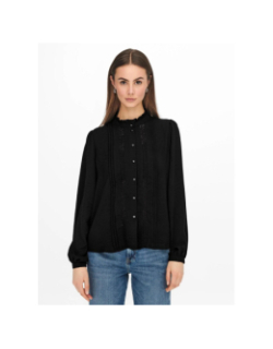 Chemise ellis à manche longue noir femme - Only