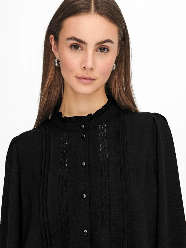 Chemise ellis à manche longue noir femme - Only