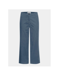 Pantalon velours ichordano bleu femme - Ichi