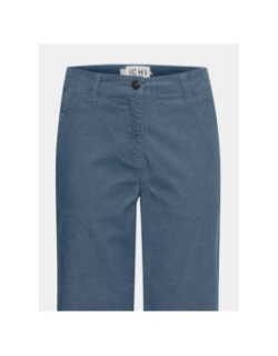 Pantalon velours ichordano bleu femme - Ichi