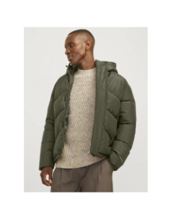 Doudoune matelassée world puffer kaki homme - Jack & Jones