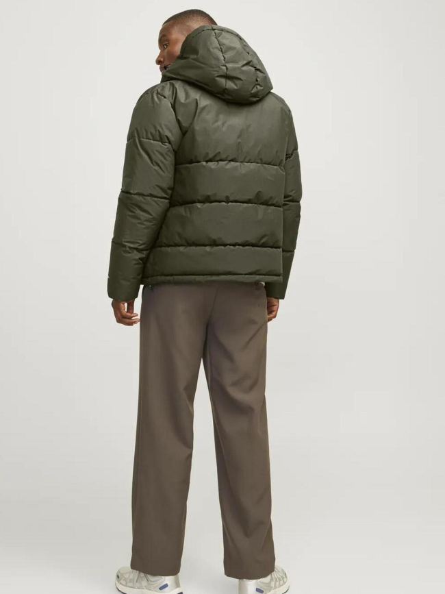 Doudoune matelassée world puffer kaki homme - Jack & Jones