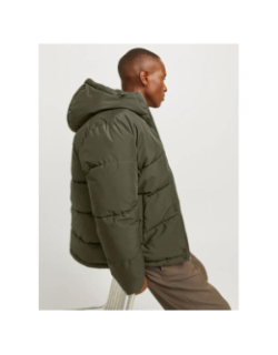 Doudoune matelassée world puffer kaki homme - Jack & Jones