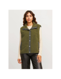 Veste polaire sans manches jxnellie vert femme - JJXX