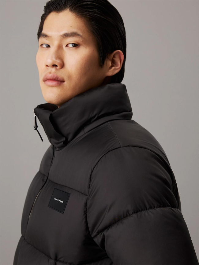 Doudoune  à capuche quilt puffer noir homme - Calvin Klein