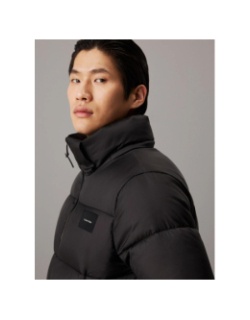 Doudoune  à capuche quilt puffer noir homme - Calvin Klein