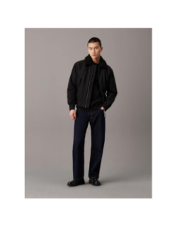 Veste sherpa aviateur noir homme - Calvin Klein Jeans