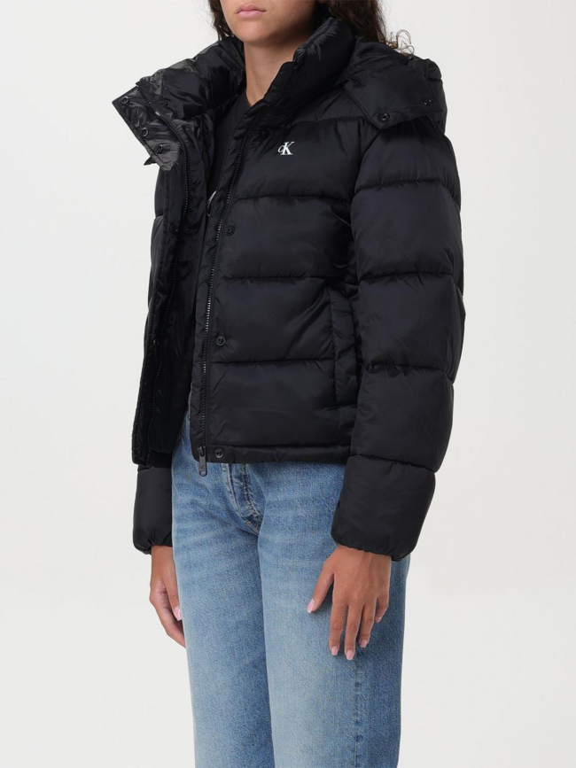 Doudoune shiny monologo puffer noir femme - Calvin Klein Jeans