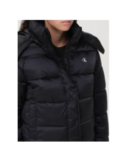 Doudoune shiny monologo puffer noir femme - Calvin Klein Jeans