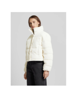 Veste doudoune en velours côtelé blanc femme - Calvin Klein