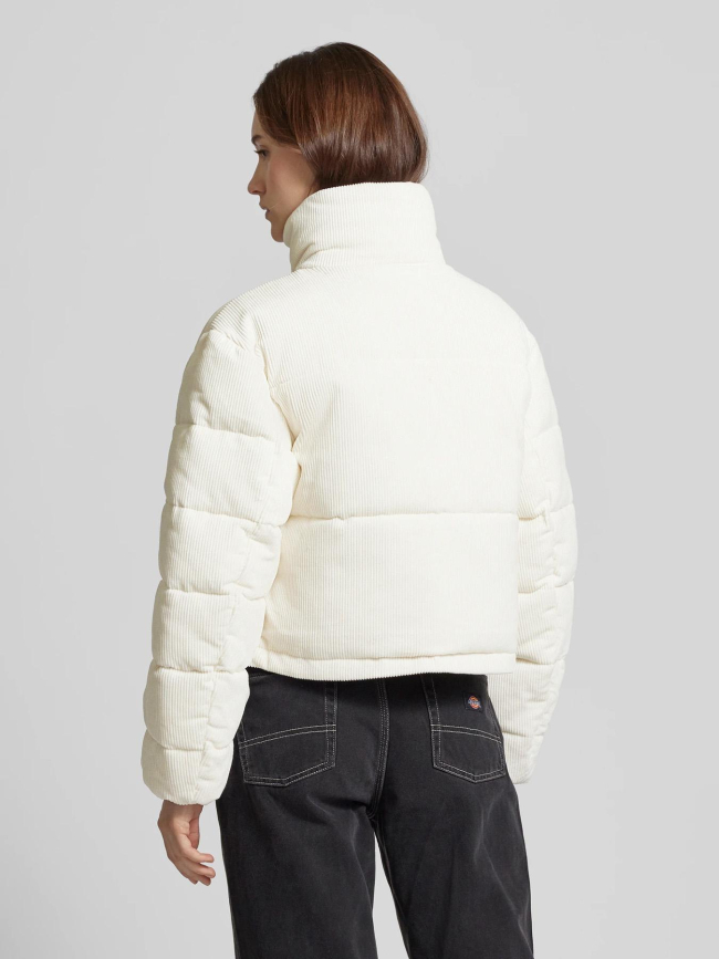 Veste doudoune en velours côtelé blanc femme - Calvin Klein