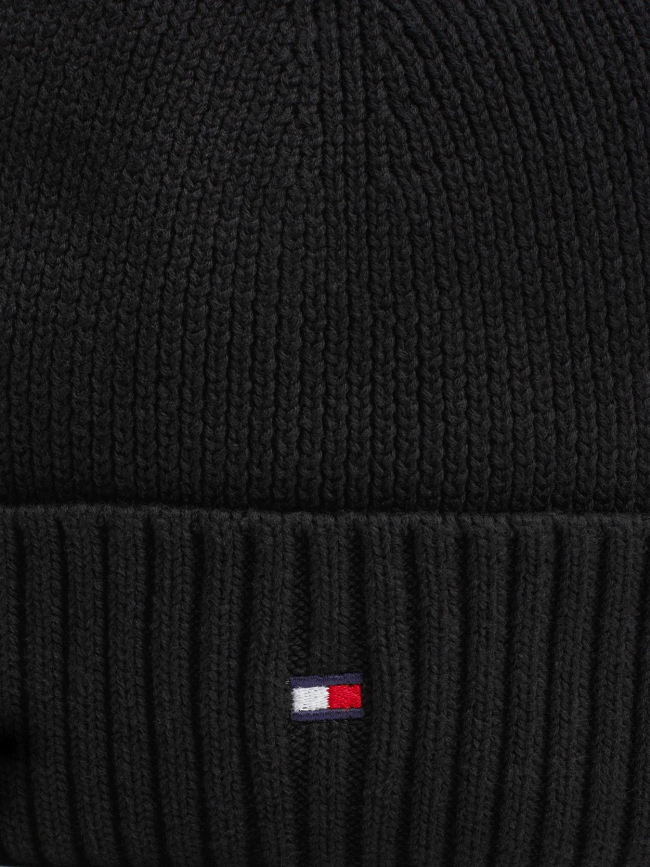 Bonnet essential à drapeaux brodé noir enfant - Tommy Hilfiger