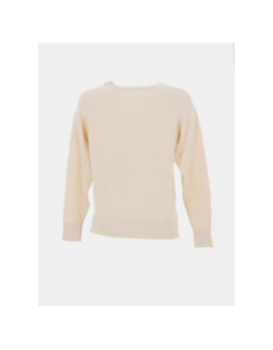 Pull uni théa 2 sable blanc femme - Tiffosi