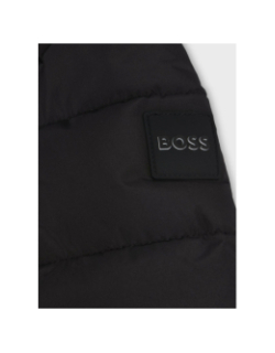 Doudoune à capuche regular fit noir ado - Boss