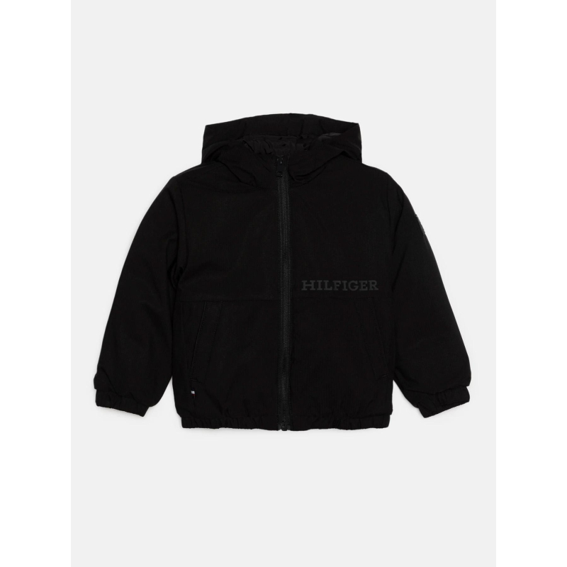 Veste matelassée légère en ripstop noir enfant - Tommy Hilfiger