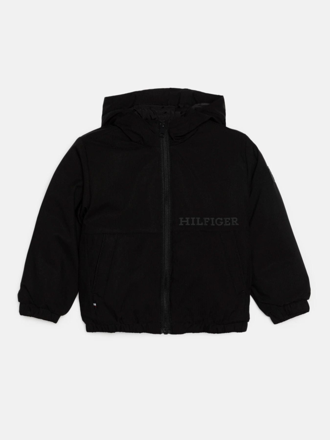 Veste matelassée légère en ripstop noir enfant - Tommy Hilfiger