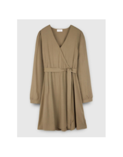 Robe cache-cœur r-lauralie turbulence kaki femme - Teddy Smith