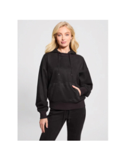 Sweat à capuche scuba pailleté noir femme - Guess