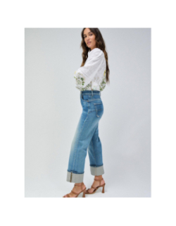 Jean push in droit faith bleu femme - Salsa