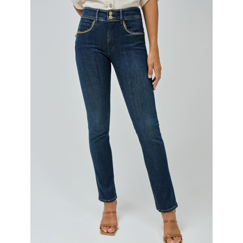 Jean secret push in slim bleu marine femme - Salsa