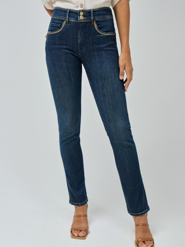 Jean secret push in slim bleu marine femme - Salsa